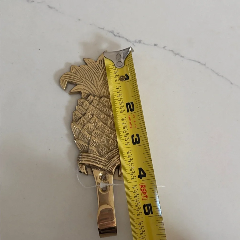 Pineapple Lacquered Brass Home Decor Wall Hook